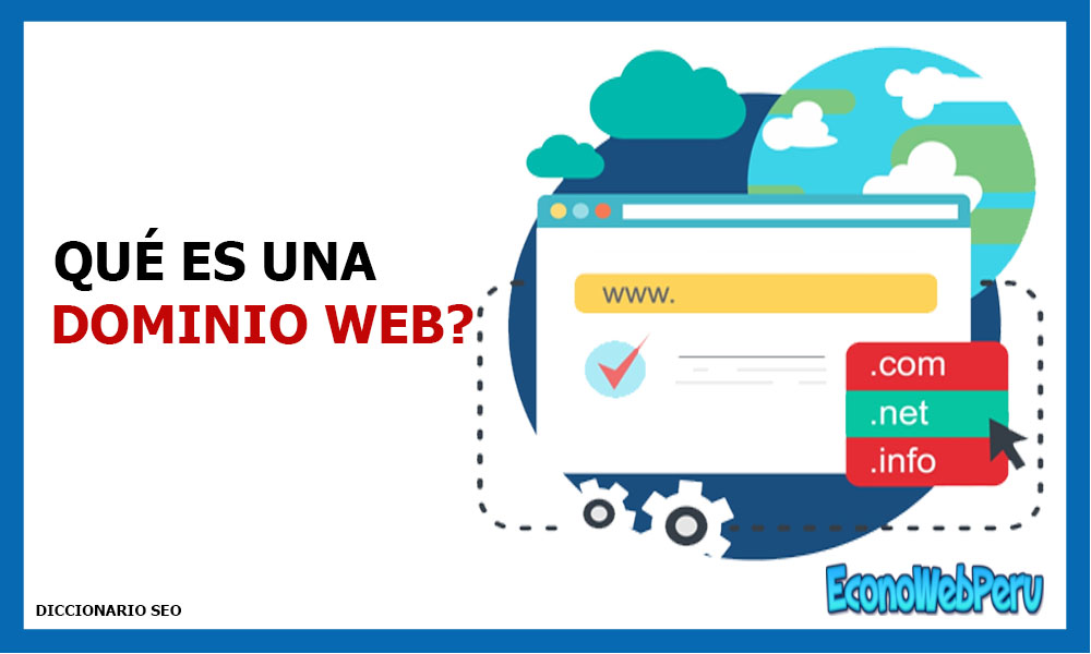 Un dominio es el nombre único y exclusivo que determina la dirección de un sitio web